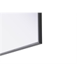 Elegant Kitchen And Bath Amoura 24X36 Pivot Mirror in Black