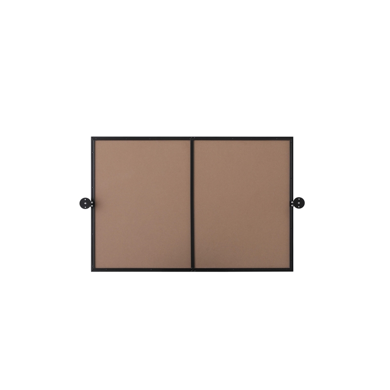 Elegant Kitchen And Bath Amoura 24X36 Pivot Mirror in Black