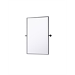 Elegant Kitchen And Bath Amoura 24X36 Pivot Mirror in Black