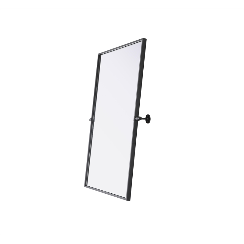 Elegant Kitchen And Bath Amoura 24X36 Pivot Mirror in Black