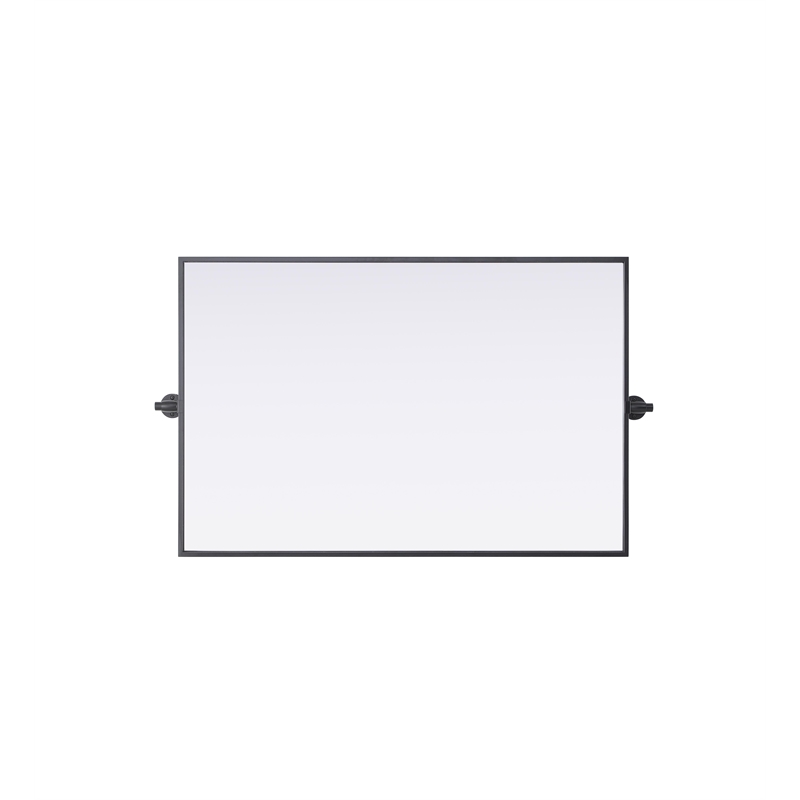 Elegant Kitchen And Bath Amoura 24X36 Pivot Mirror in Black