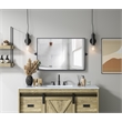 Elegant Kitchen And Bath Amoura 24X36 Pivot Mirror in Black