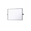 Elegant Kitchen And Bath Amoura 24X36 Pivot Mirror in Black