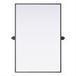 Elegant Kitchen And Bath Amoura 24X36 Pivot Mirror in Black