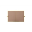 Elegant Kitchen And Bath Amoura 24X36 Pivot Mirror in Brass