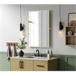 Elegant Kitchen And Bath Amoura 24X36 Pivot Mirror in Brass