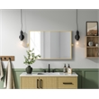 Elegant Kitchen And Bath Amoura 24X36 Pivot Mirror in Brass
