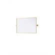 Elegant Kitchen And Bath Amoura 24X36 Pivot Mirror in Brass