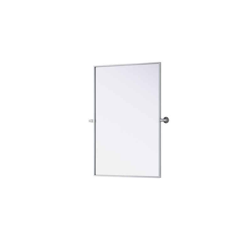 Elegant Kitchen And Bath Amoura 24X36 Pivot Mirror in Silver