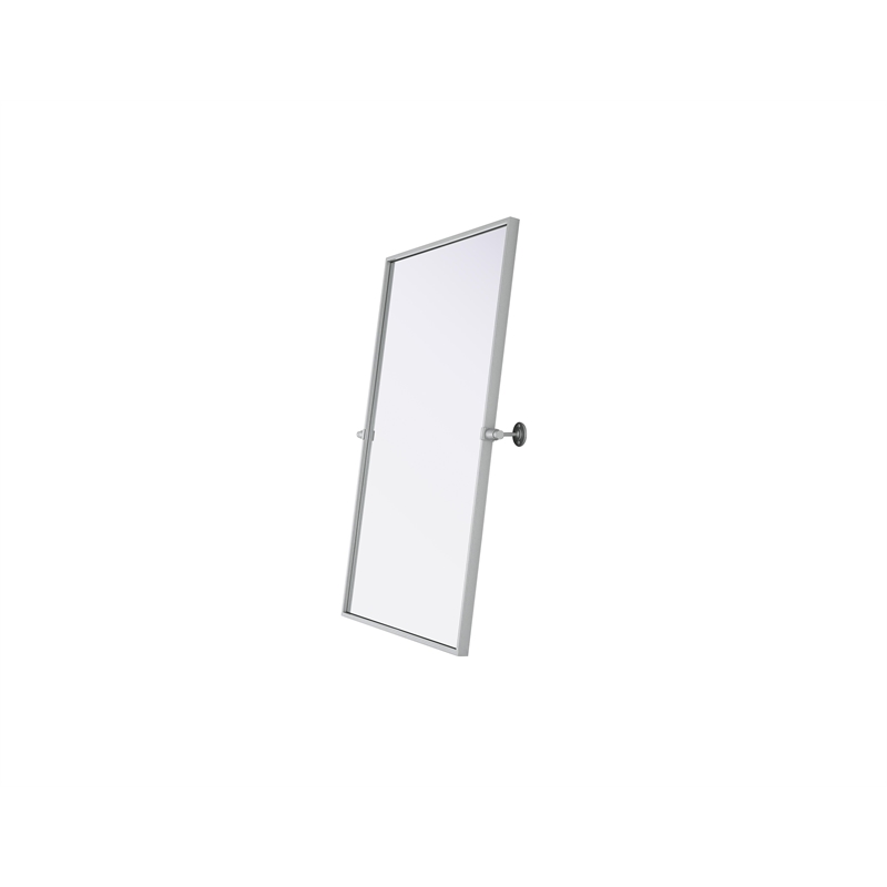 Elegant Kitchen And Bath Amoura 24X36 Pivot Mirror in Silver