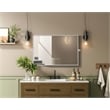 Elegant Kitchen And Bath Amoura 24X36 Pivot Mirror in Silver