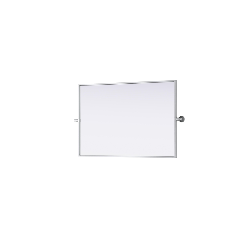 Elegant Kitchen And Bath Amoura 24X36 Pivot Mirror in Silver
