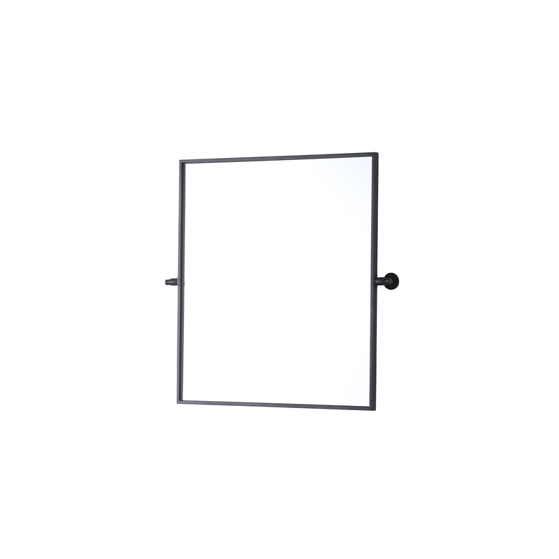 Elegant Kitchen And Bath Amoura 27X30 Pivot Mirror in Black