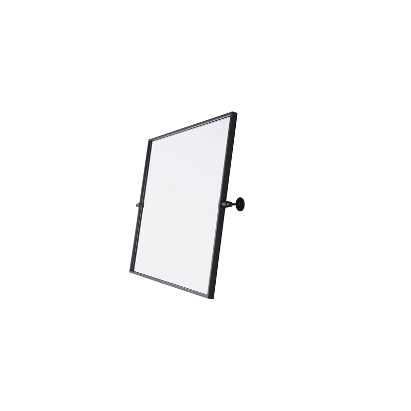 Elegant Kitchen And Bath Amoura 27X30 Pivot Mirror in Black