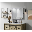 Elegant Kitchen And Bath Amoura 27X30 Pivot Mirror in Black