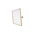 Elegant Kitchen And Bath Amoura 27X30 Pivot Mirror in Brass