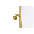 Elegant Kitchen And Bath Amoura 27X30 Pivot Mirror in Brass