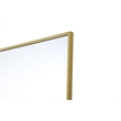 Elegant Kitchen And Bath Amoura 27X30 Pivot Mirror in Brass