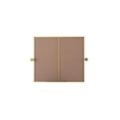 Elegant Kitchen And Bath Amoura 27X30 Pivot Mirror in Brass