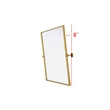 Elegant Kitchen And Bath Amoura 27X30 Pivot Mirror in Brass