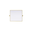 Elegant Kitchen And Bath Amoura 27X30 Pivot Mirror in Brass