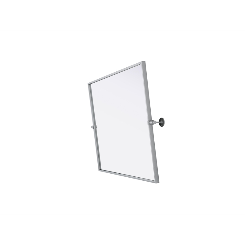 Elegant Kitchen And Bath Amoura 27X30 Pivot Mirror in Silver