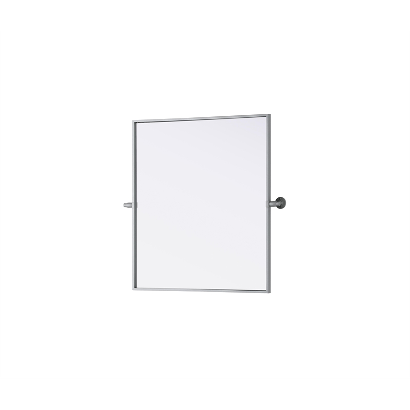 Elegant Kitchen And Bath Amoura 27X30 Pivot Mirror in Silver