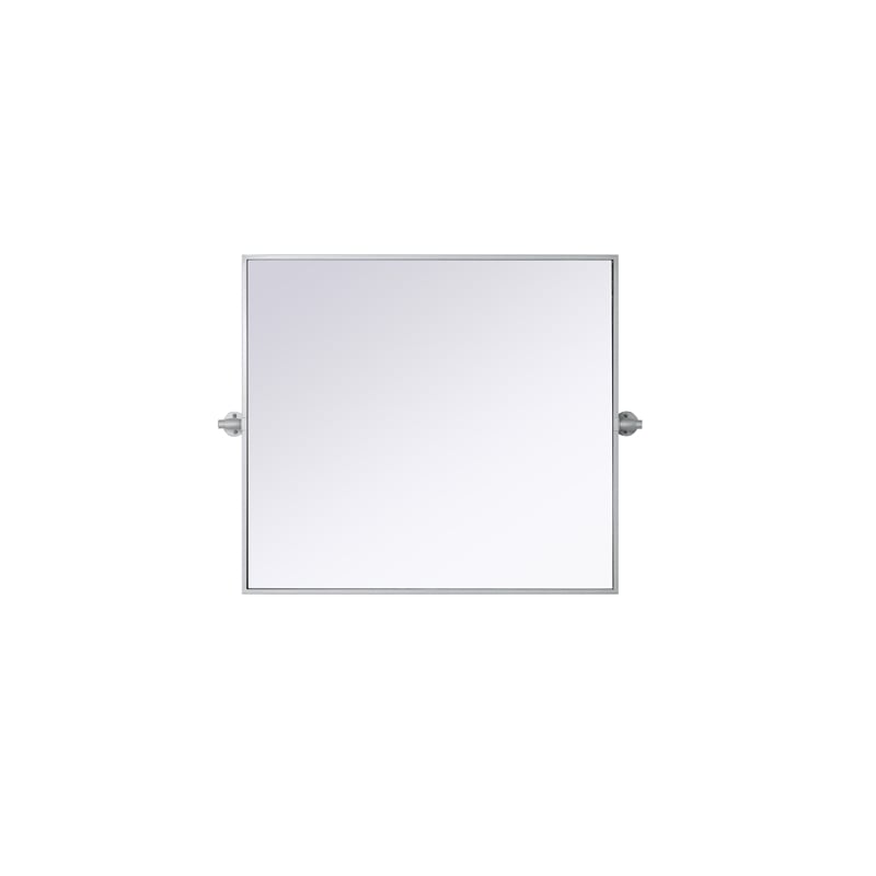 Elegant Kitchen And Bath Amoura 27X30 Pivot Mirror in Silver
