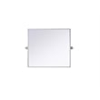 Elegant Kitchen And Bath Amoura 27X30 Pivot Mirror in Silver