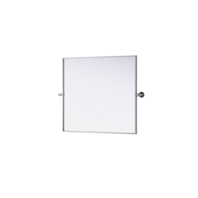 Elegant Kitchen And Bath Amoura 27X30 Pivot Mirror in Silver