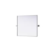 Elegant Kitchen And Bath Amoura 27X30 Pivot Mirror in Silver