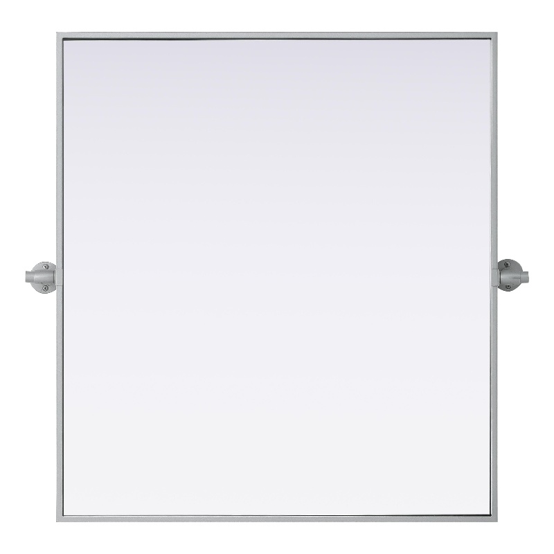 Elegant Kitchen And Bath Amoura 27X30 Pivot Mirror in Silver