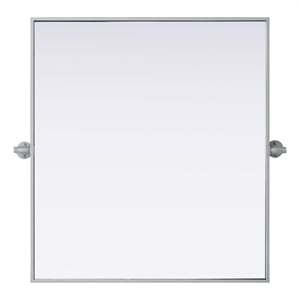 Elegant Kitchen And Bath Amoura 27X30 Pivot Mirror in Silver