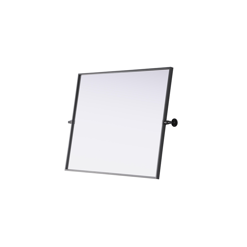 Elegant Kitchen And Bath Amoura 27X36 Pivot Mirror in Black