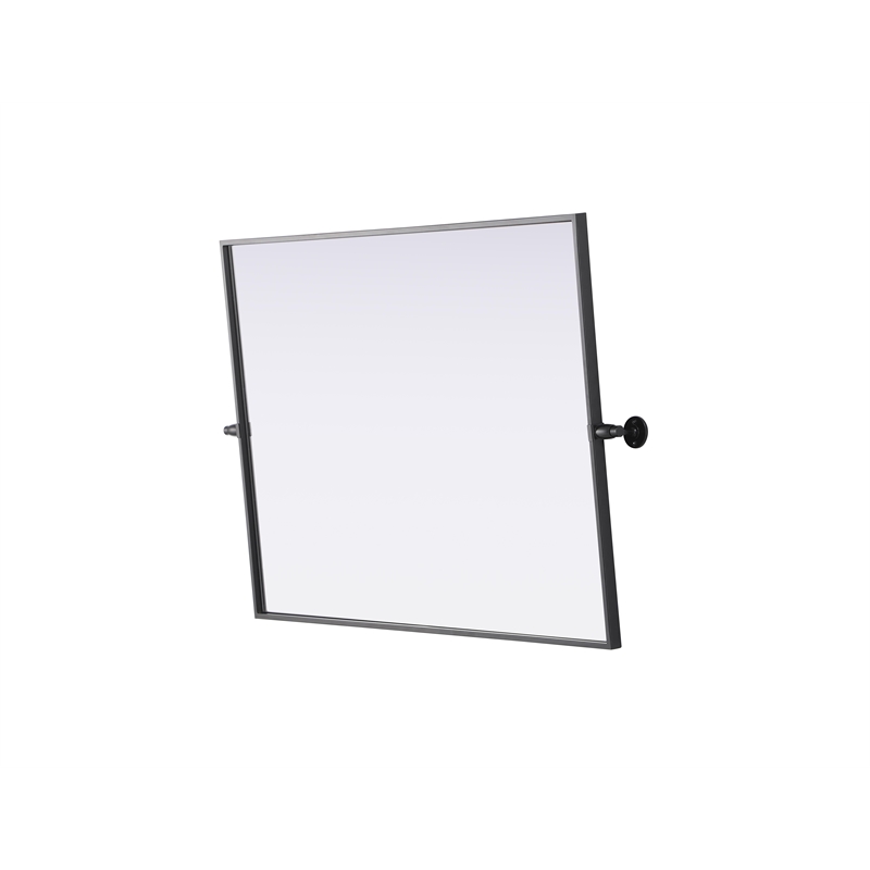 Elegant Kitchen And Bath Amoura 27X36 Pivot Mirror in Black