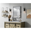 Elegant Kitchen And Bath Amoura 27X36 Pivot Mirror in Black
