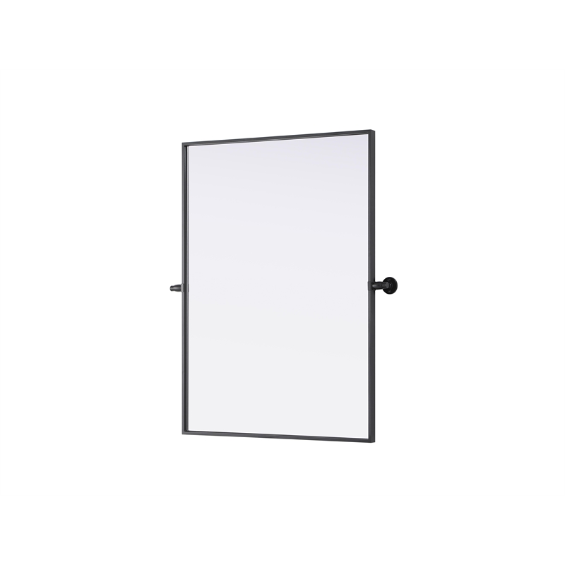 Elegant Kitchen And Bath Amoura 27X36 Pivot Mirror in Black