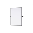 Elegant Kitchen And Bath Amoura 27X36 Pivot Mirror in Black