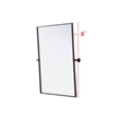 Elegant Kitchen And Bath Amoura 27X36 Pivot Mirror in Black