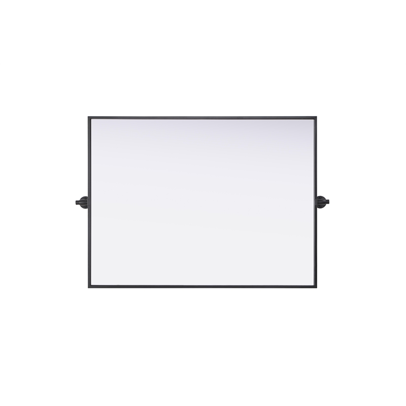 Elegant Kitchen And Bath Amoura 27X36 Pivot Mirror in Black