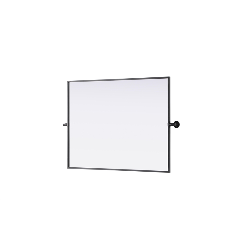 Elegant Kitchen And Bath Amoura 27X36 Pivot Mirror in Black