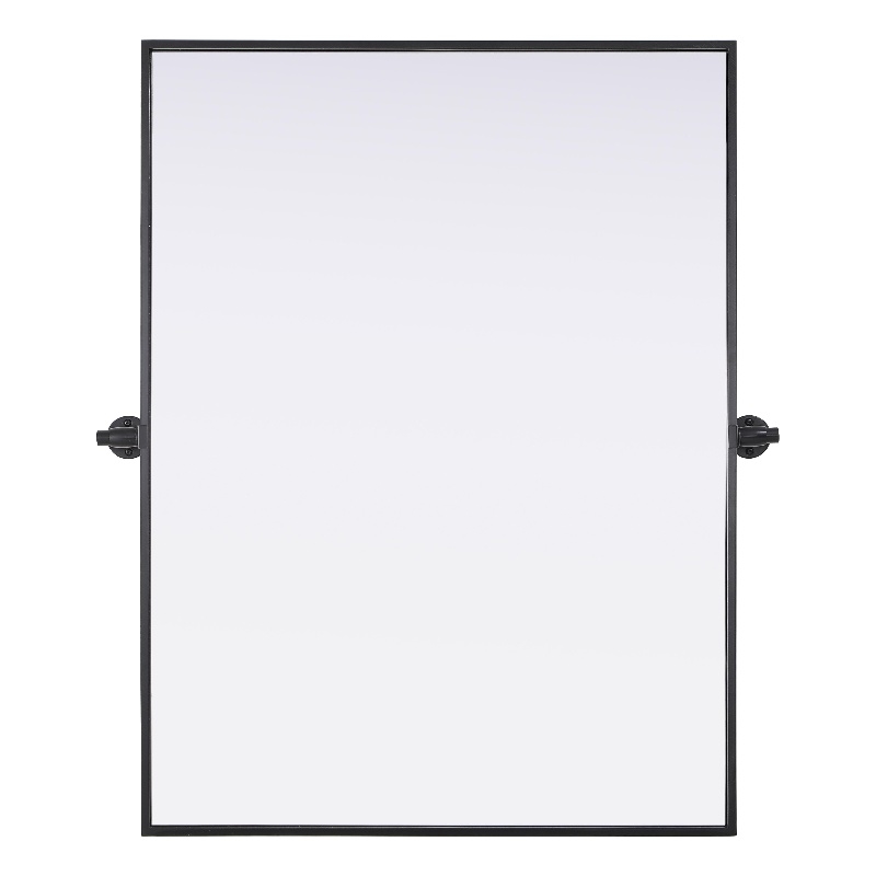 Elegant Kitchen And Bath Amoura 27X36 Pivot Mirror in Black