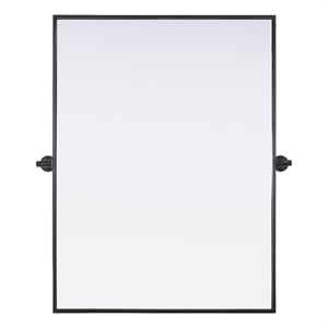 Elegant Kitchen And Bath Amoura 27X36 Pivot Mirror in Black