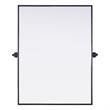Elegant Kitchen And Bath Amoura 27X36 Pivot Mirror in Black