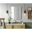 Elegant Kitchen And Bath Amoura 27X36 Pivot Mirror in Brass