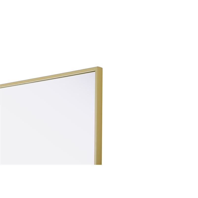 Elegant Kitchen And Bath Amoura 27X36 Pivot Mirror in Brass