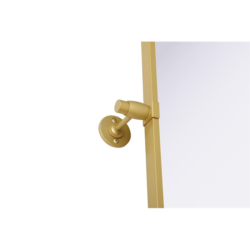 Elegant Kitchen And Bath Amoura 27X36 Pivot Mirror in Brass
