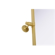 Elegant Kitchen And Bath Amoura 27X36 Pivot Mirror in Brass