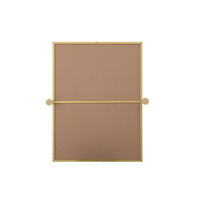 Elegant Kitchen And Bath Amoura 27X36 Pivot Mirror in Brass