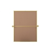 Elegant Kitchen And Bath Amoura 27X36 Pivot Mirror in Brass